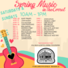 Spring Live Music Schedule