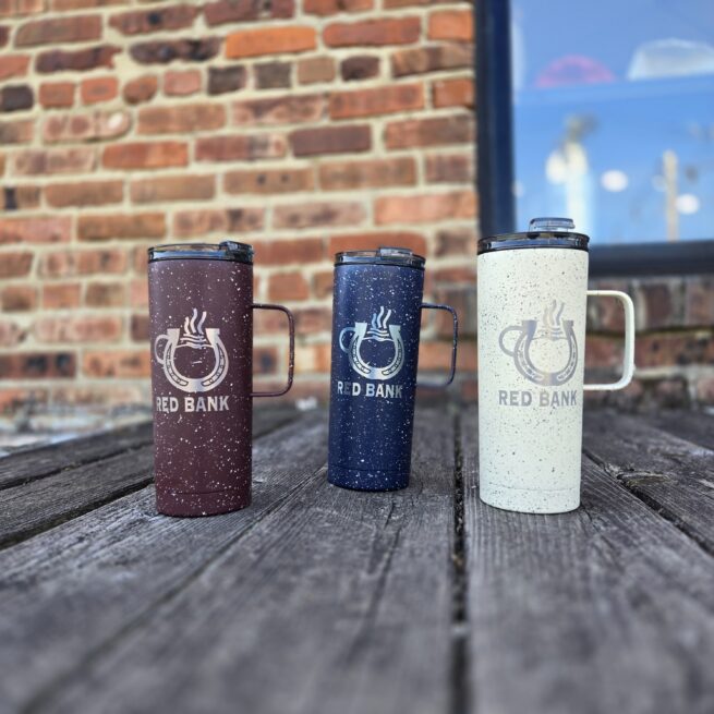 Coffee Corral Tall Travel Mug w/ Handle - Image 2