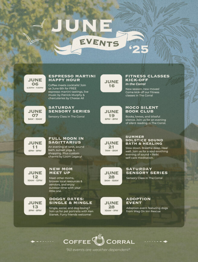 June Events in The Corral
