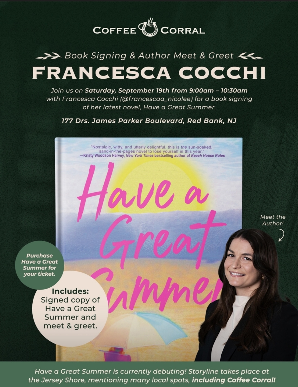 Book Talk & Signing: FRANCESCA COCCI