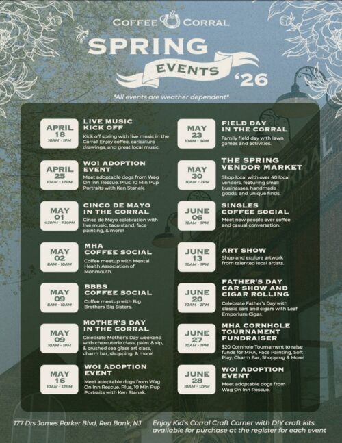 Spring Events in The Corral - Red Bank