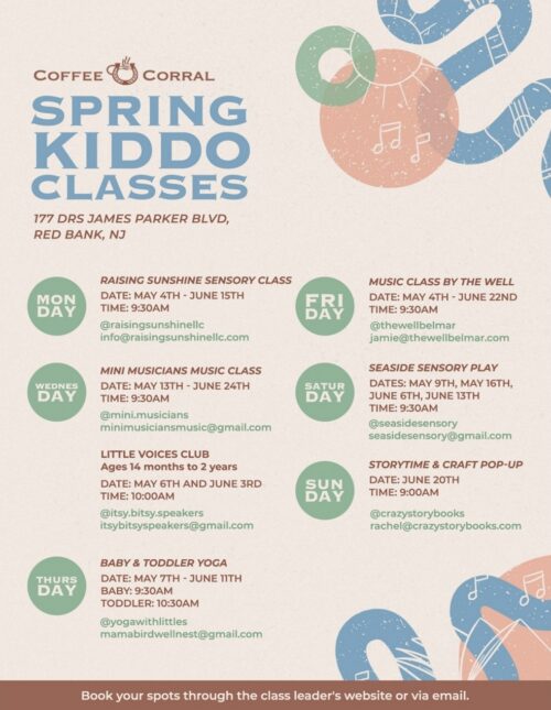 Spring Kiddo Classes in The Corral- Red Bank