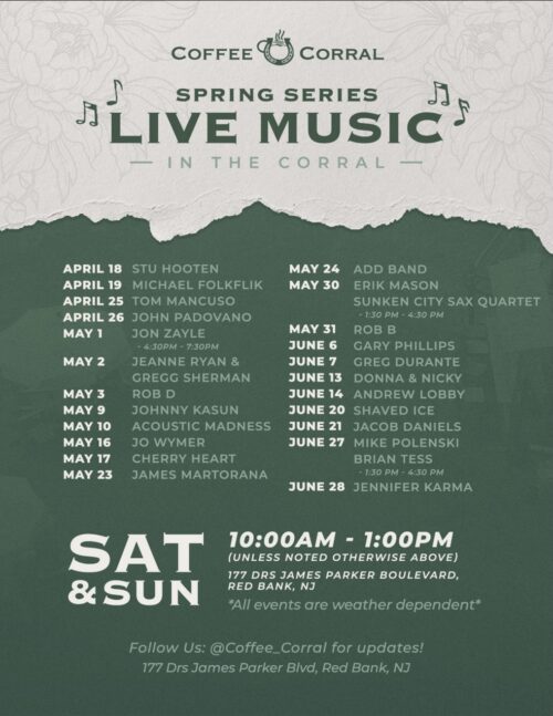 Live Music in The Corral - Spring at Red Bank